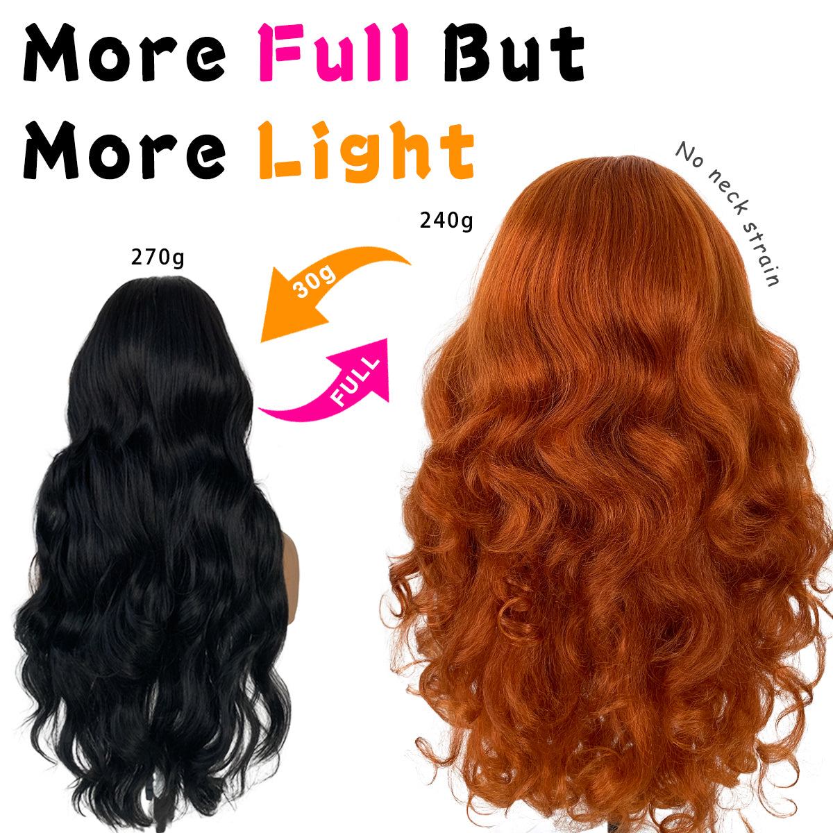 MITIMES Glueless Lace Wig Pre-Plucked Ginger 13x6 Yaki Crazy Body Wave Wig Pre-Cut Synthetic Ginger Wear And Go Wig With Natural Hairline