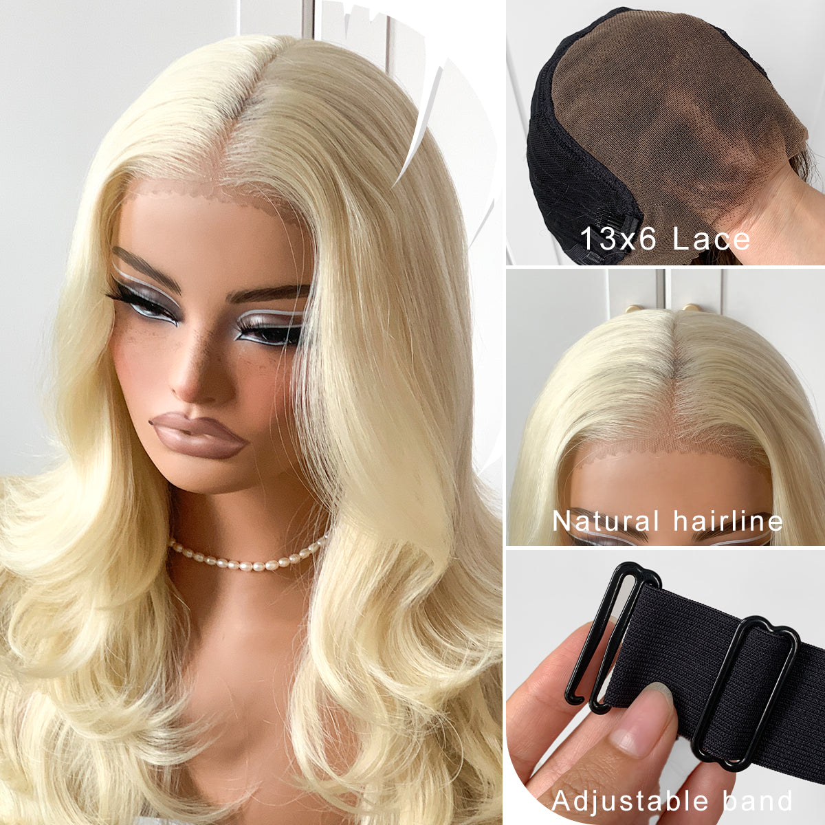 Feather Layered Hair Cuting Style Long 13x6 Synthetic Lace Front Wig Wear and Go Glueless Natural Hairline Blonde Wig