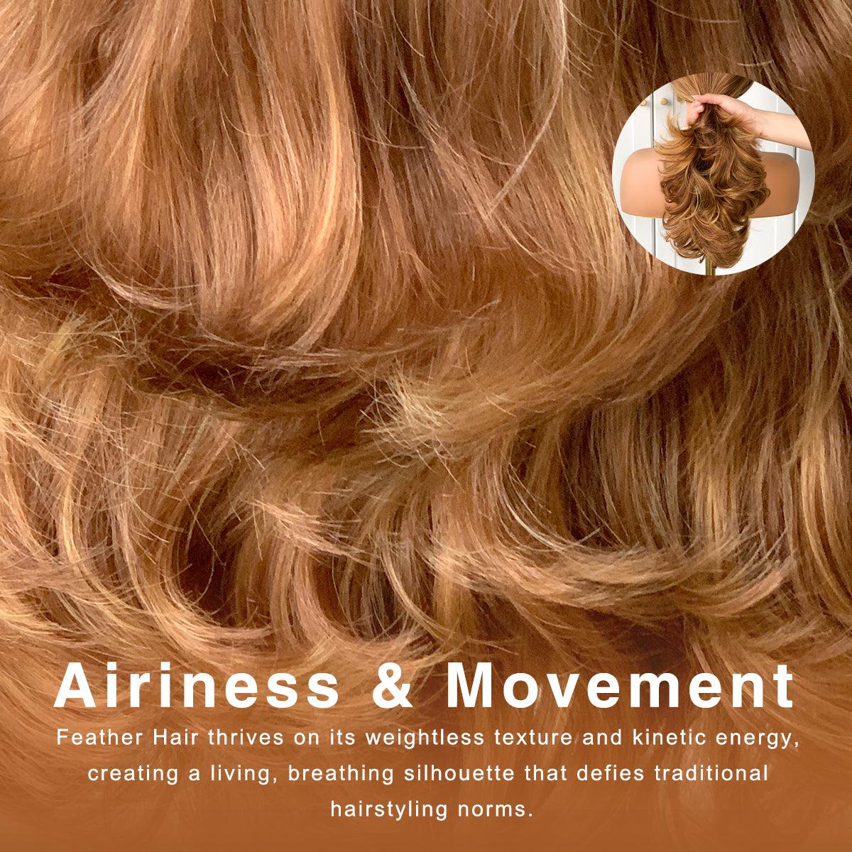 MITIMES Honey Blonde Voluminous Feather Layered Hair Flip Out Preplucked Precision-Pre-cut Ready-to-Go Glueless 13x6 HD Synthetic Lace Front Wig Honey Blonde Wig