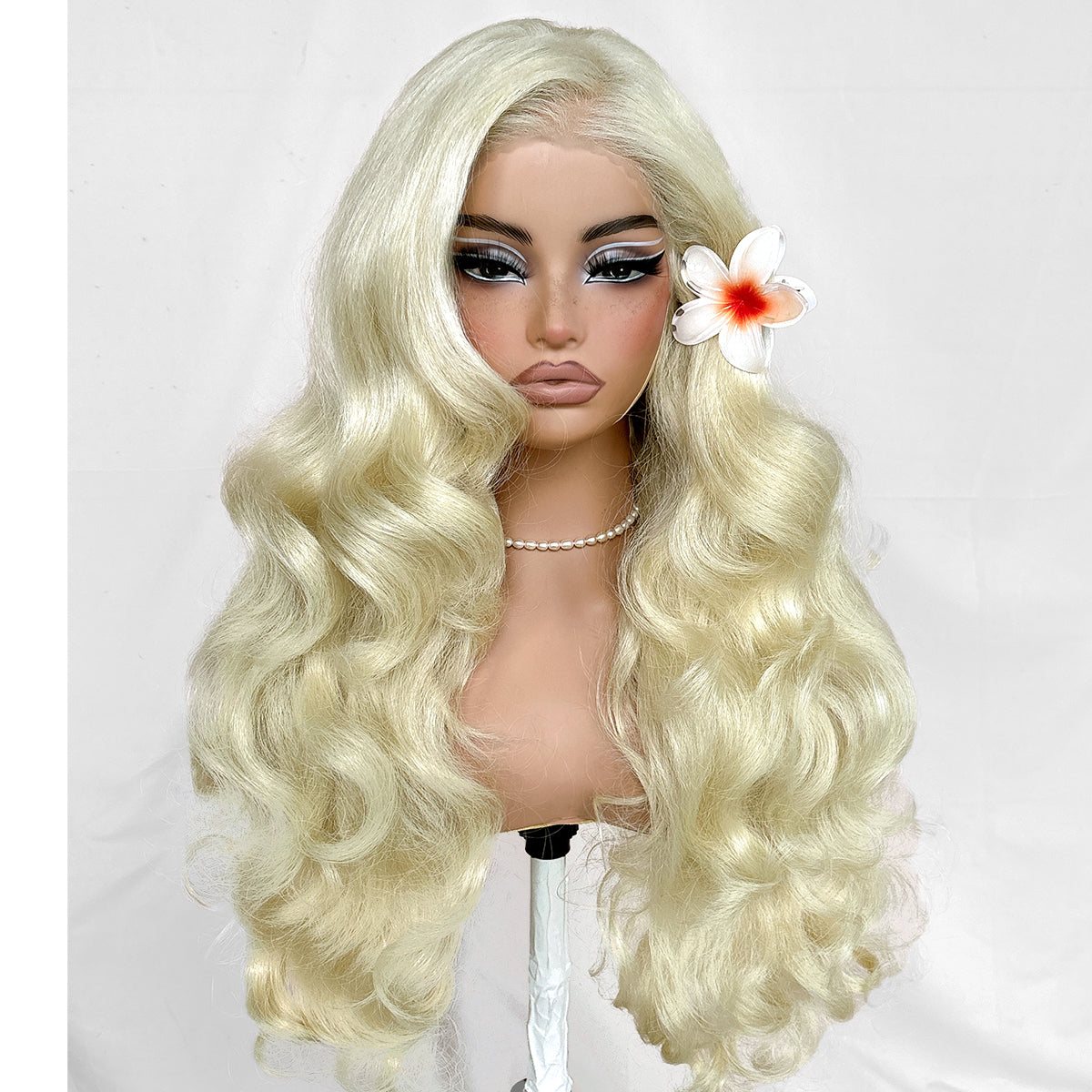 MITIMES Glueless Lace 13x6 Wig Pre-Cut Synthetic Yaki Body Wave    HD Lace Wig With Pre-Plucked Hairline Balayage Wear And Go Wig For Black Women