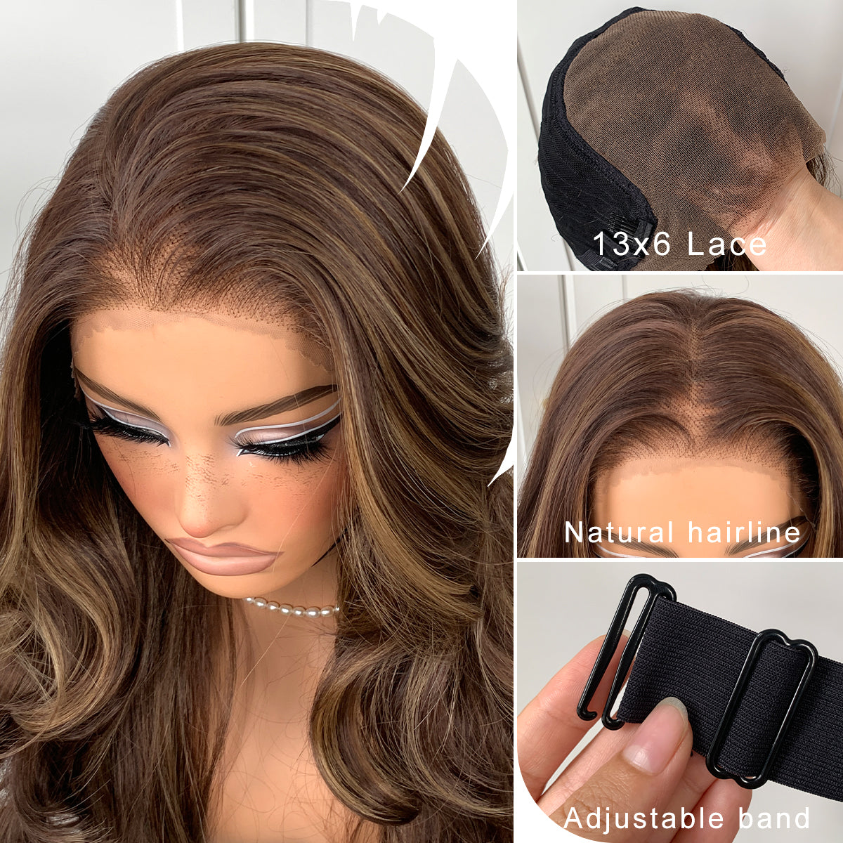 Feather Layered Hair Cuting Style Long 13x6 Synthetic Lace Front Wig Wear and Go Glueless Natural Hairline Burgundy Blonde Black Wig