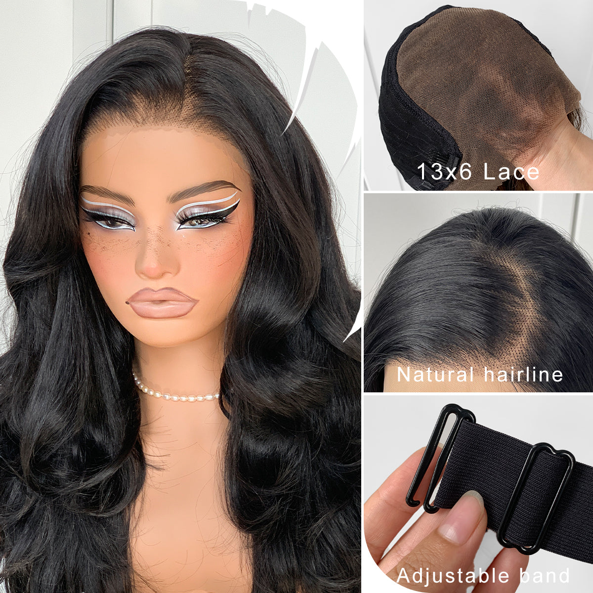 Voluminous Feather Layered Hair Flip Out Preplucked Precision-Precut-cut Ready-to-Go Glueless 13x6 HD Synthetic Lace Front Wig Natural Black Wig