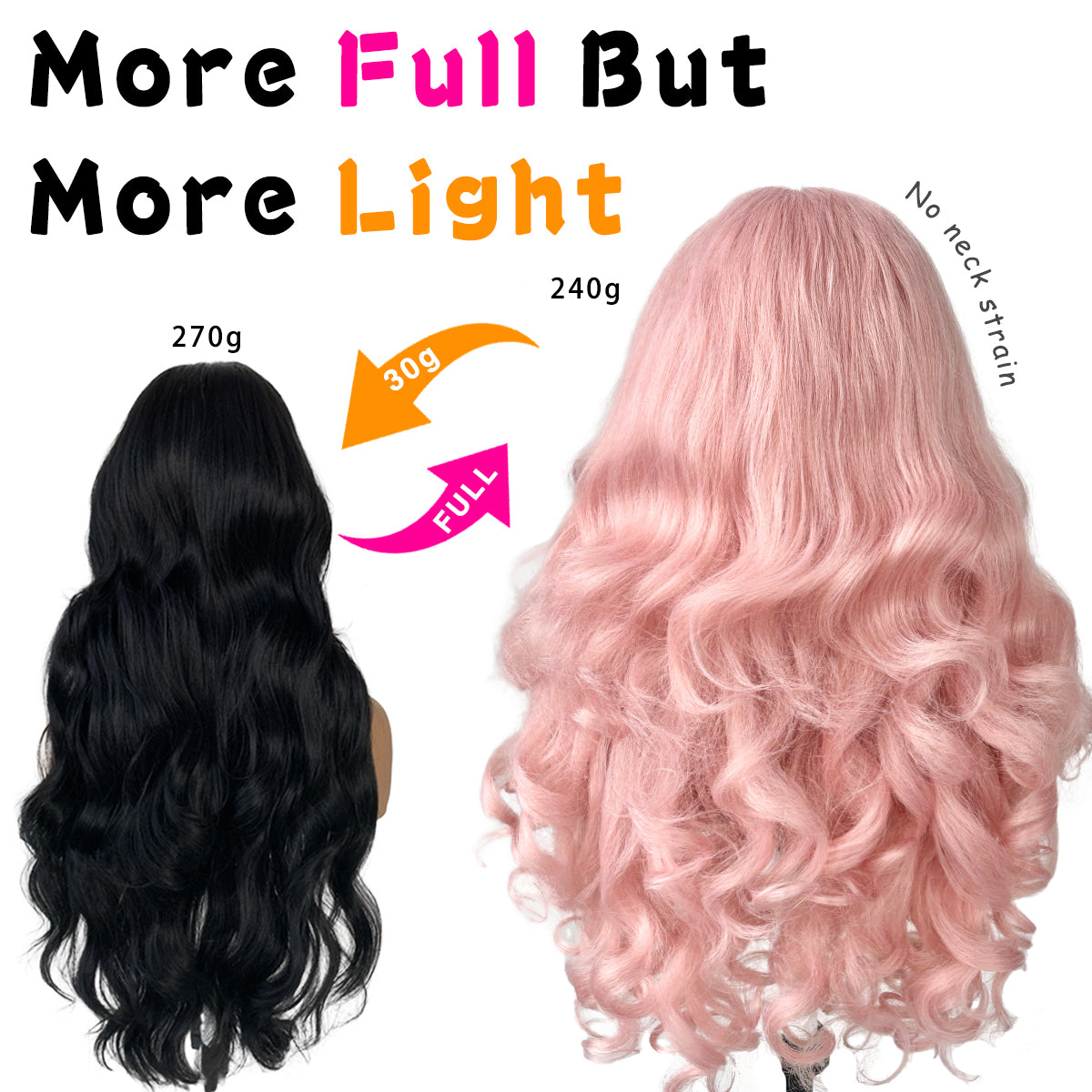 MITIMES 13x6 Pink Glueless Lace Front Wigs Pre-Plucked Yaki Crazy Body Wave HD Lace Wig Synthetic Wear And Go Glueless Wig Pre-Cut