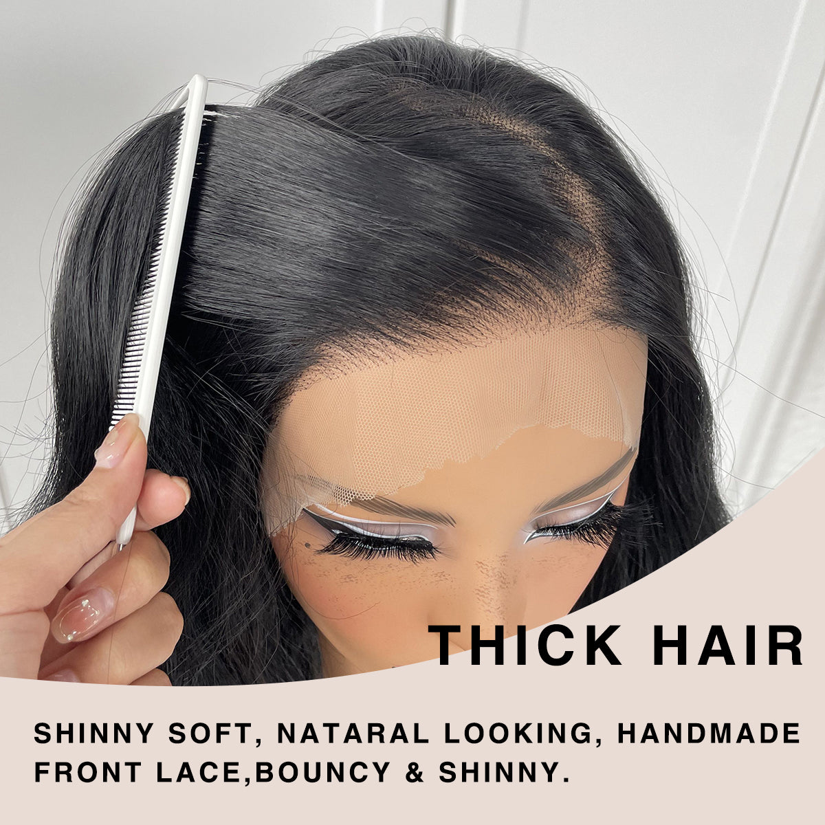 MITIMES 13x6 Glueless HD Lace Front Wigs Pre Plucked Honey Blonde Synthetic Lace Front Wigs Ready To Wear Highlight Lace Front Wig For Black Women